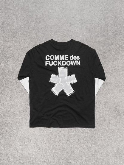 COMME DES FUCKDOWN - T-Shirt in jersey con stampa sul davanti e retro