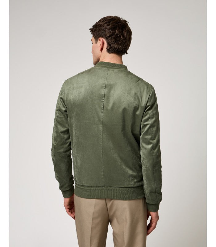 GIANNI LUPO - Giubbotto bomber effetto camoscio