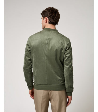 GIANNI LUPO - Giubbotto bomber effetto camoscio