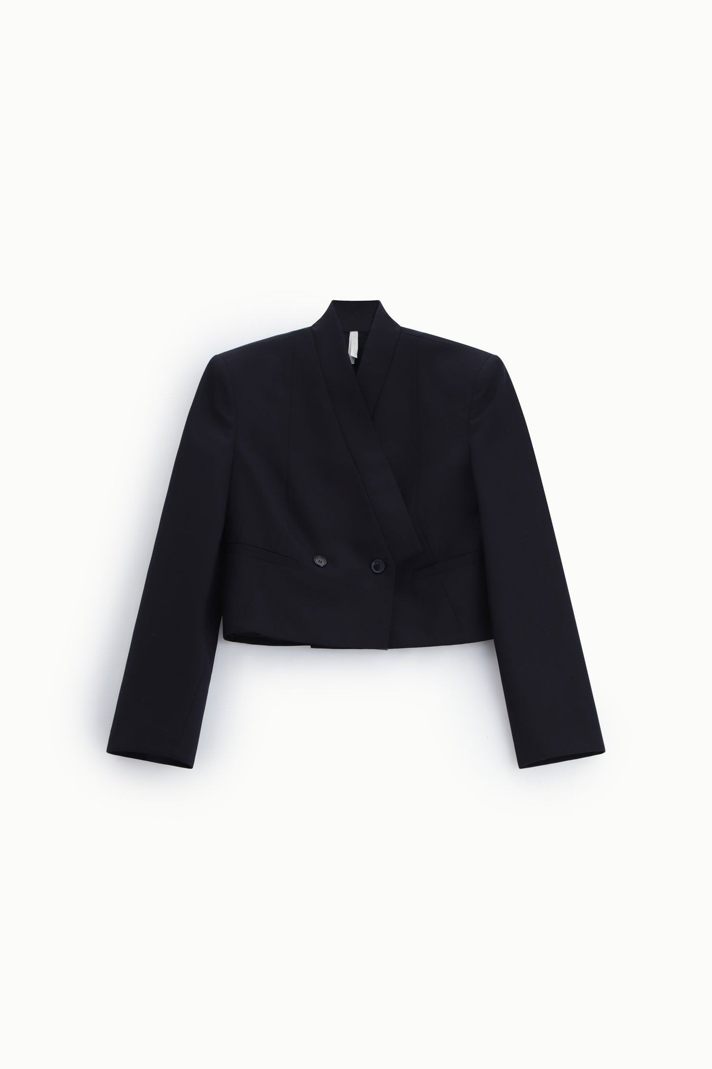 IMPERIAL - Blazer corto doppio petto con colletto sciallato