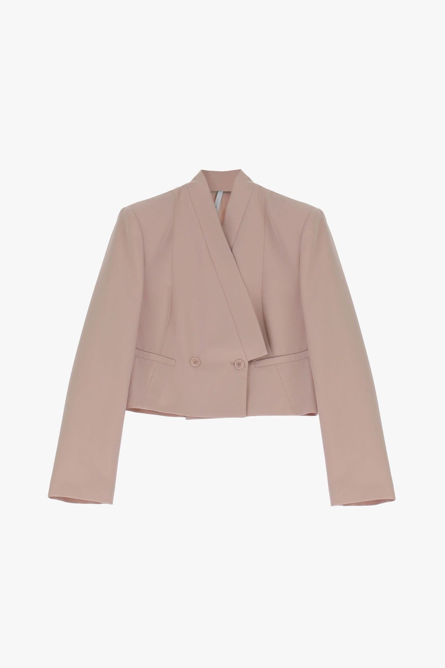 IMPERIAL - Blazer corto doppio petto con colletto sciallato