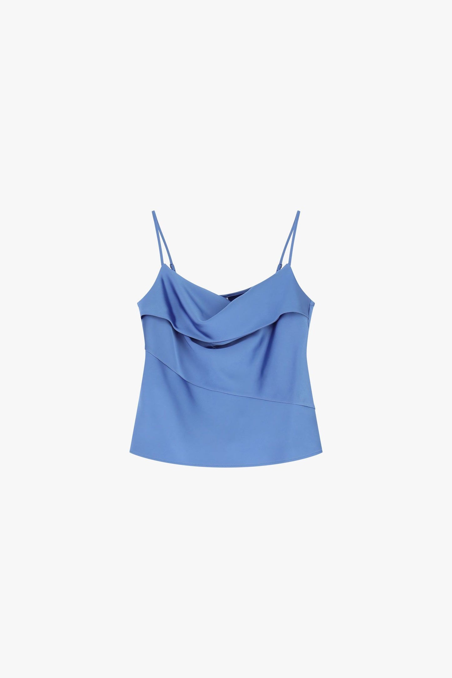 IMPERIAL - Top con scollo a cascata e spalline sottili