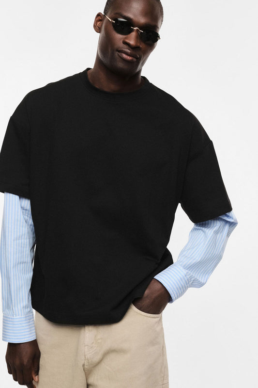 IMPERIAL - T-shirt con maniche lunghe a contrasto