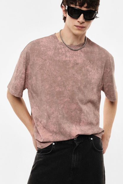 IMPERIAL - T-shirt oversize effetto marmorizzato