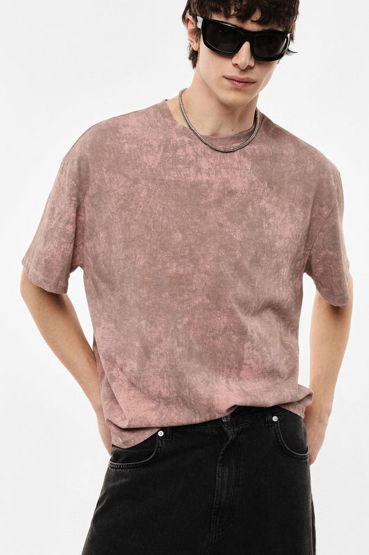 IMPERIAL - T-shirt oversize effetto marmorizzato