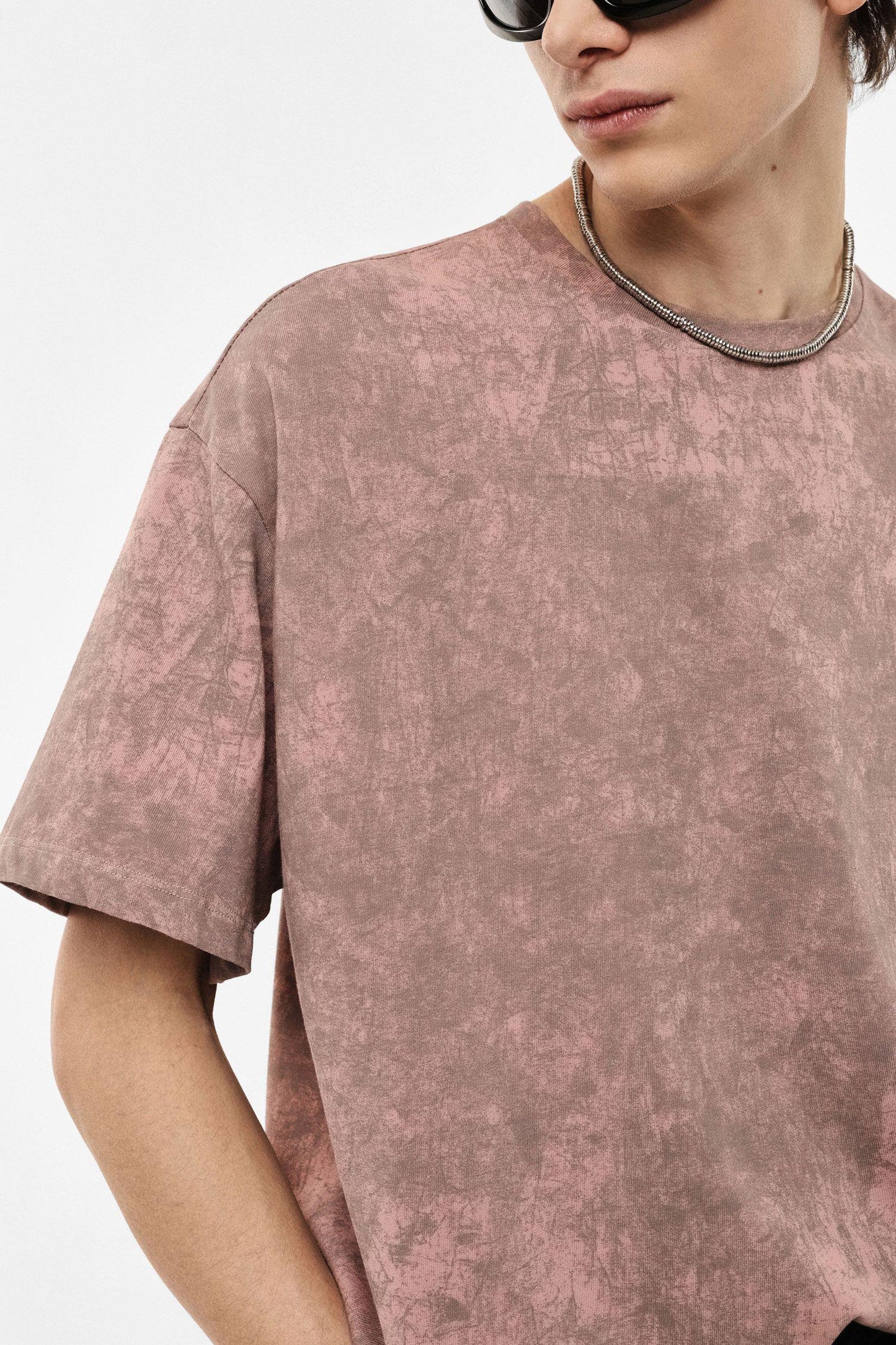 IMPERIAL - T-shirt oversize effetto marmorizzato