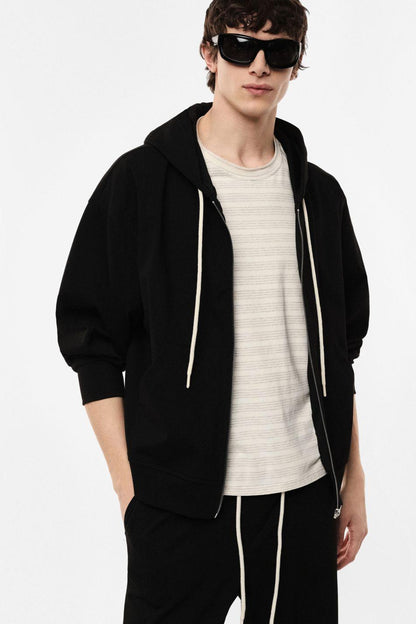 IMPERIAL - Felpa oversize con cappuccio e zip
