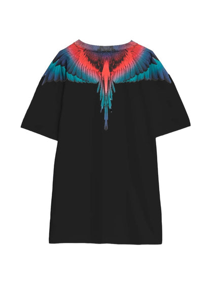 COUNTY OF MILAN - T-shirt con stampa ali colorata