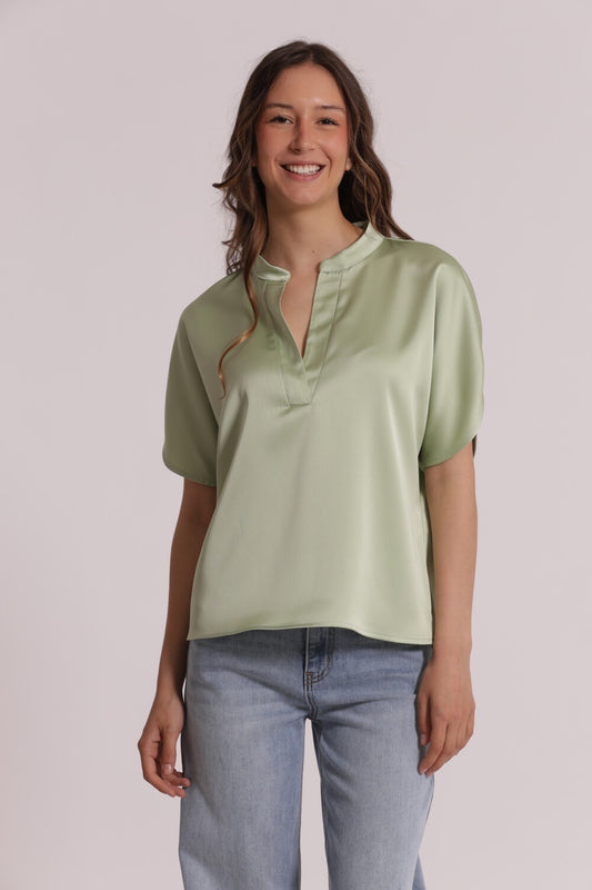 MIMI' MUA' - Blusa mezze maniche tulipano