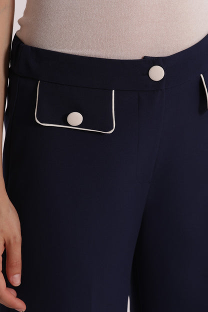 MIMI' MUA' - Pantalone con bordi a contrasto
