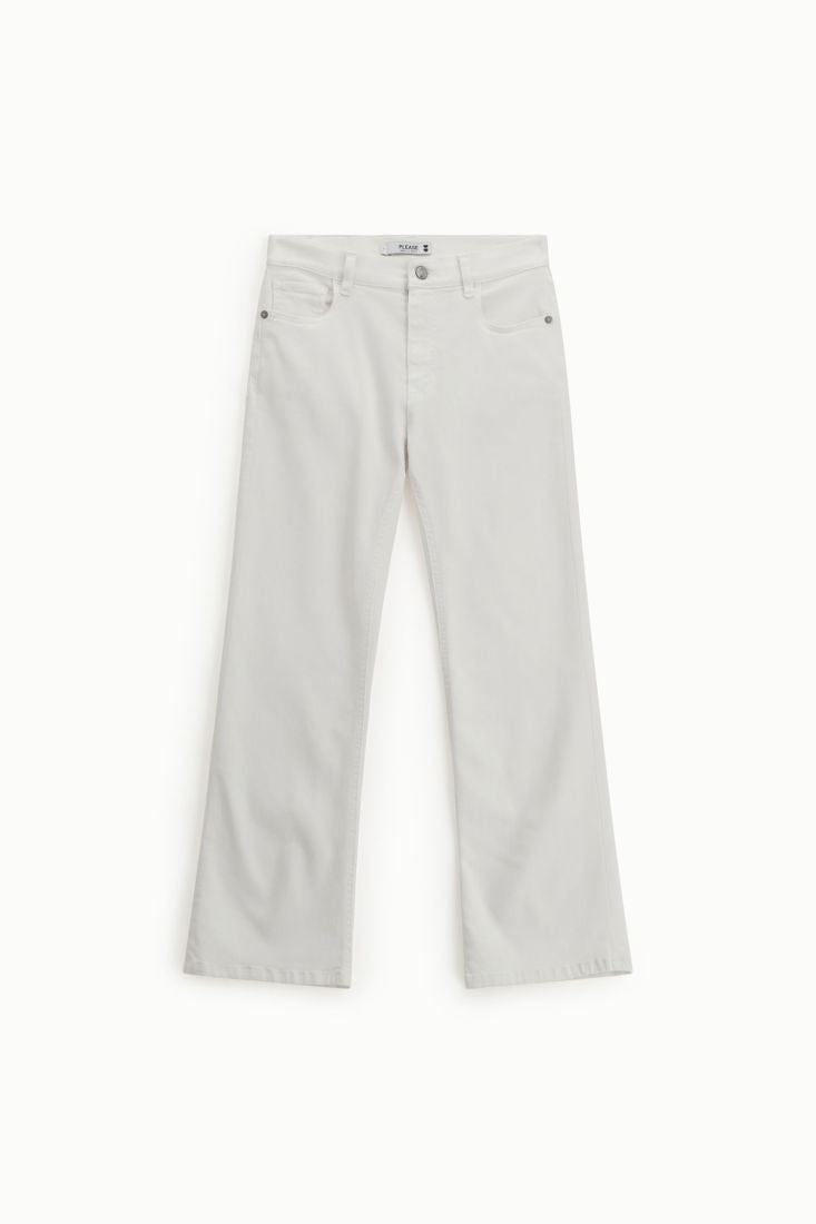 PLEASE - Pantaloni boot cut cinque tasche vita alta