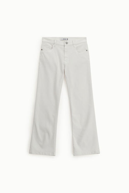 PLEASE - Pantaloni boot cut cinque tasche vita alta