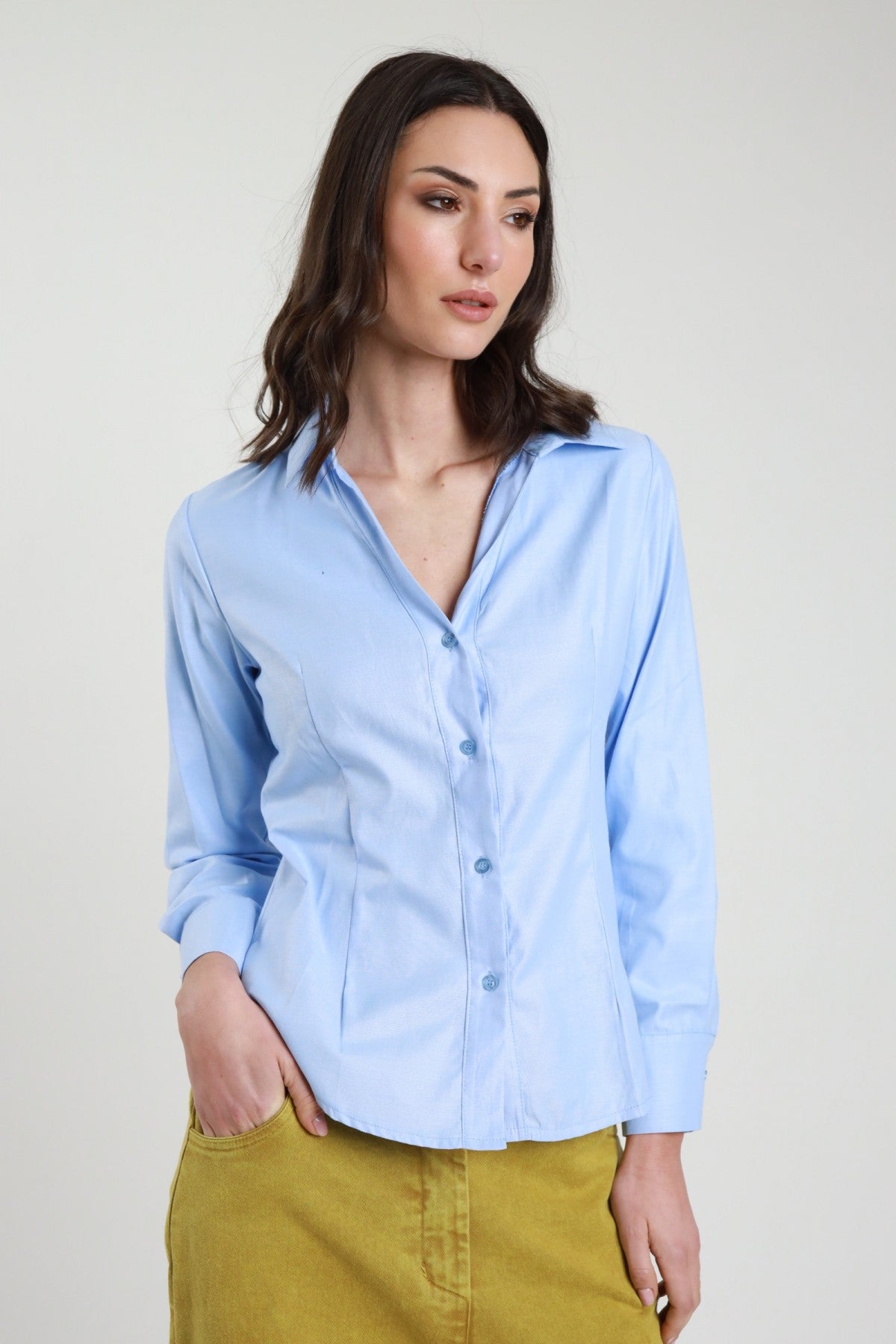 SUSY MIX - Camicia oxford sfiancata