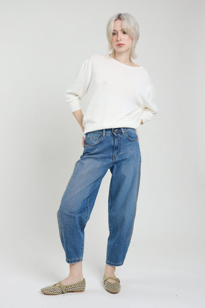 SUSY MIX - Jeans banana strass