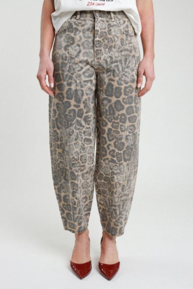 SUSY MIX - Jeans ovetto maculato floreale