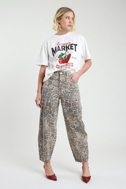 SUSY MIX - Jeans ovetto maculato floreale
