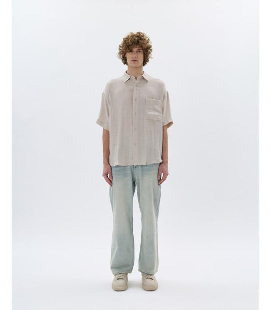 DOUBLE LABEL - Jeans wide leg lavaggio vintage
