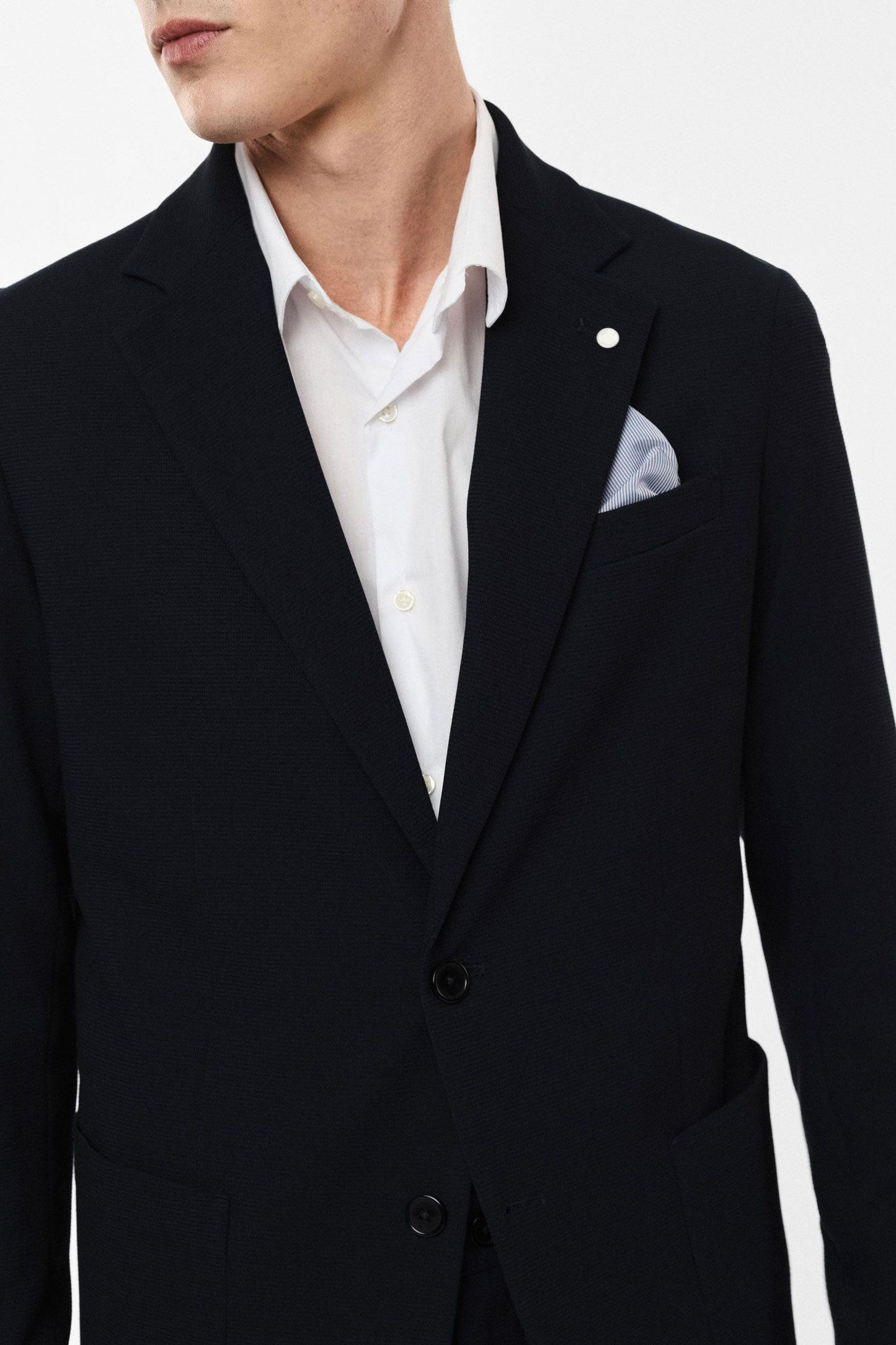 IMPERIAL - Blazer monopetto con tasche applicate e fazzoletto