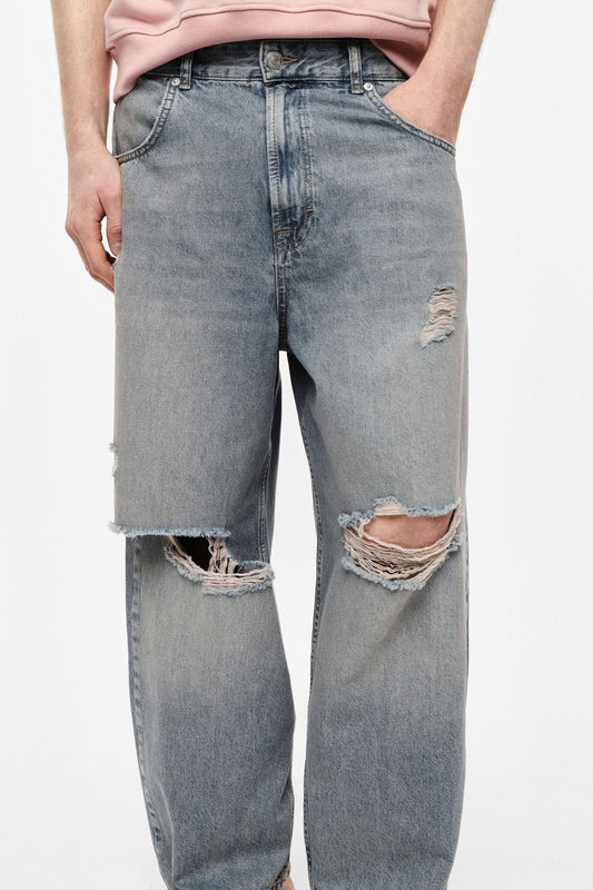 IMPERIAL - Jeans baggy-fit con strappi e tasche a cinque