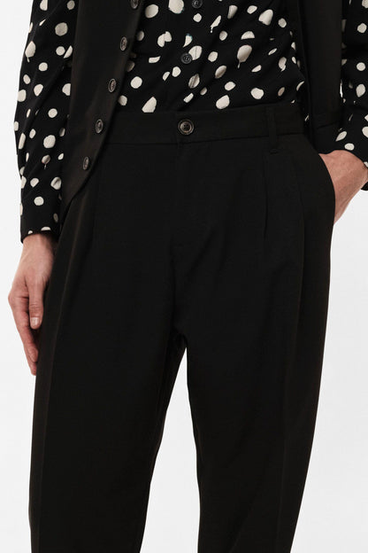 IMPERIAL - Pantaloni regular-fit pinces e chiusura con bottone