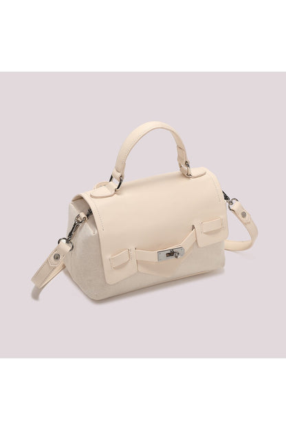 MIMI' MUA' - Borsa bauletto con patta e canvas