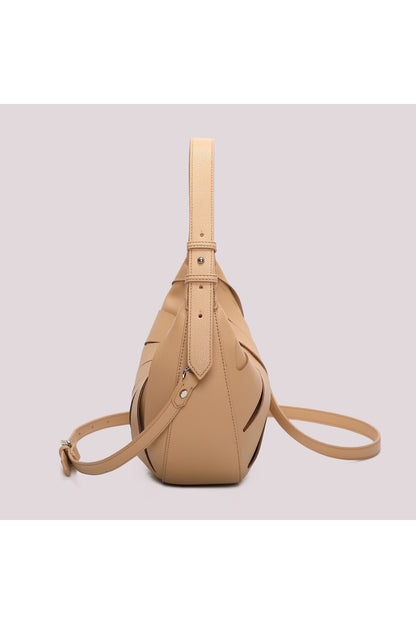MIMI' MUA' - Borsa hobo con dettagli diagonali