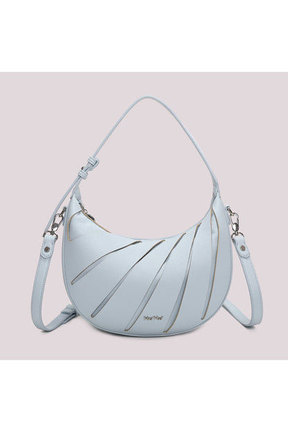 MIMI' MUA' - Borsa hobo con dettagli diagonali