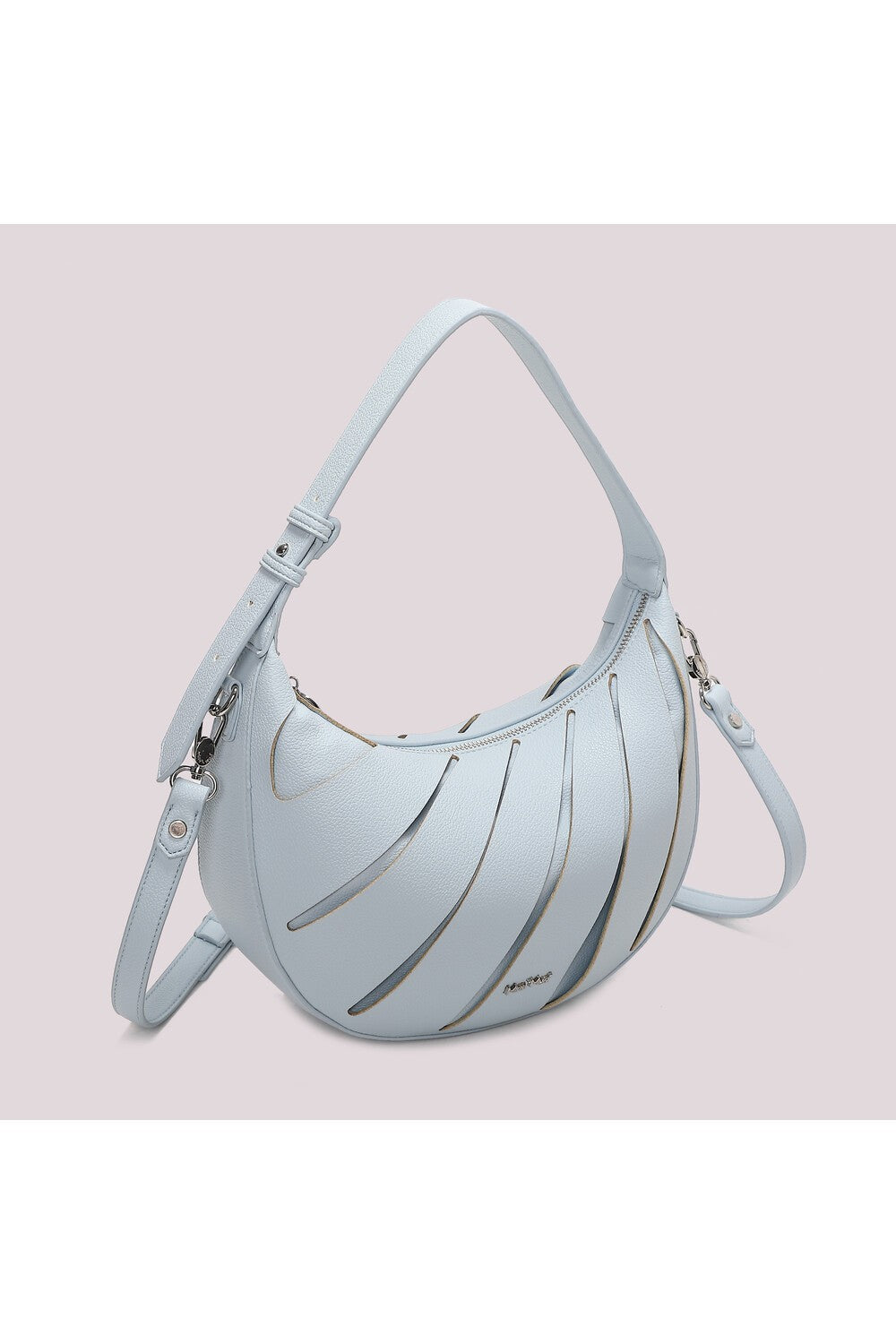 MIMI' MUA' - Borsa hobo con dettagli diagonali