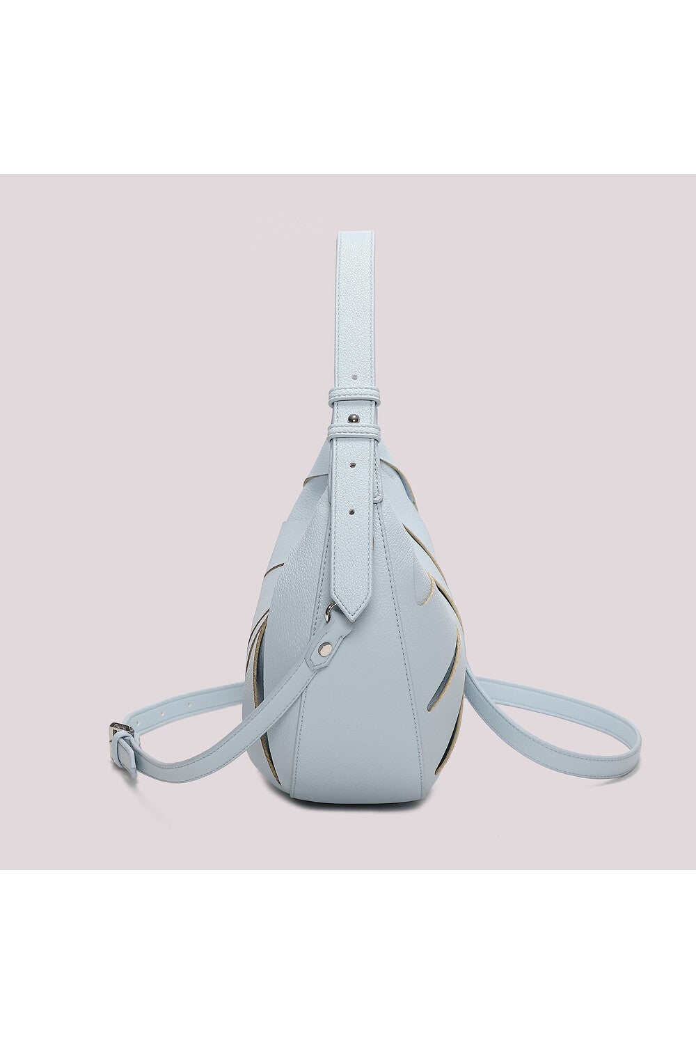 MIMI' MUA' - Borsa hobo con dettagli diagonali