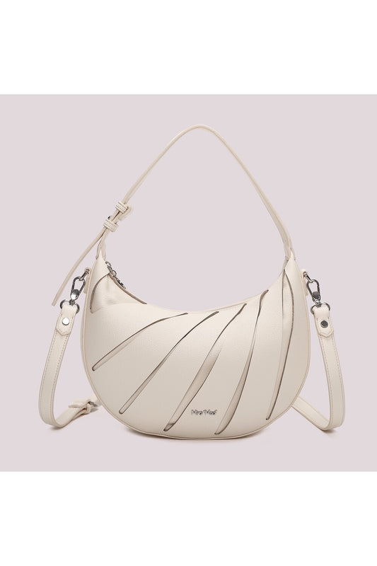 MIMI' MUA' - Borsa hobo con dettagli diagonali