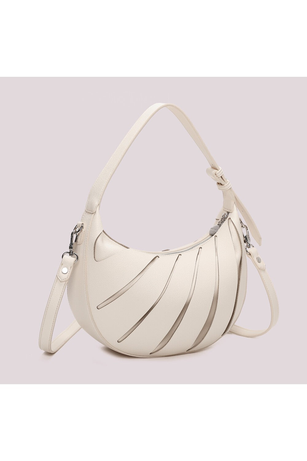 MIMI' MUA' - Borsa hobo con dettagli diagonali