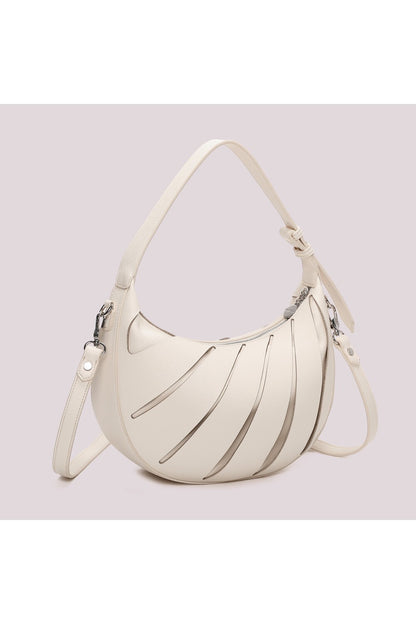 MIMI' MUA' - Borsa hobo con dettagli diagonali