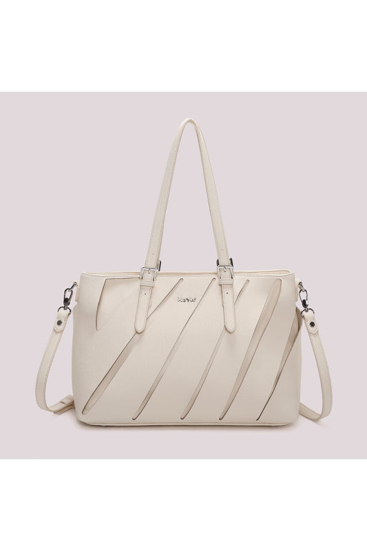 MIMI' MUA' - Borsa shopping co dettagli diagonali