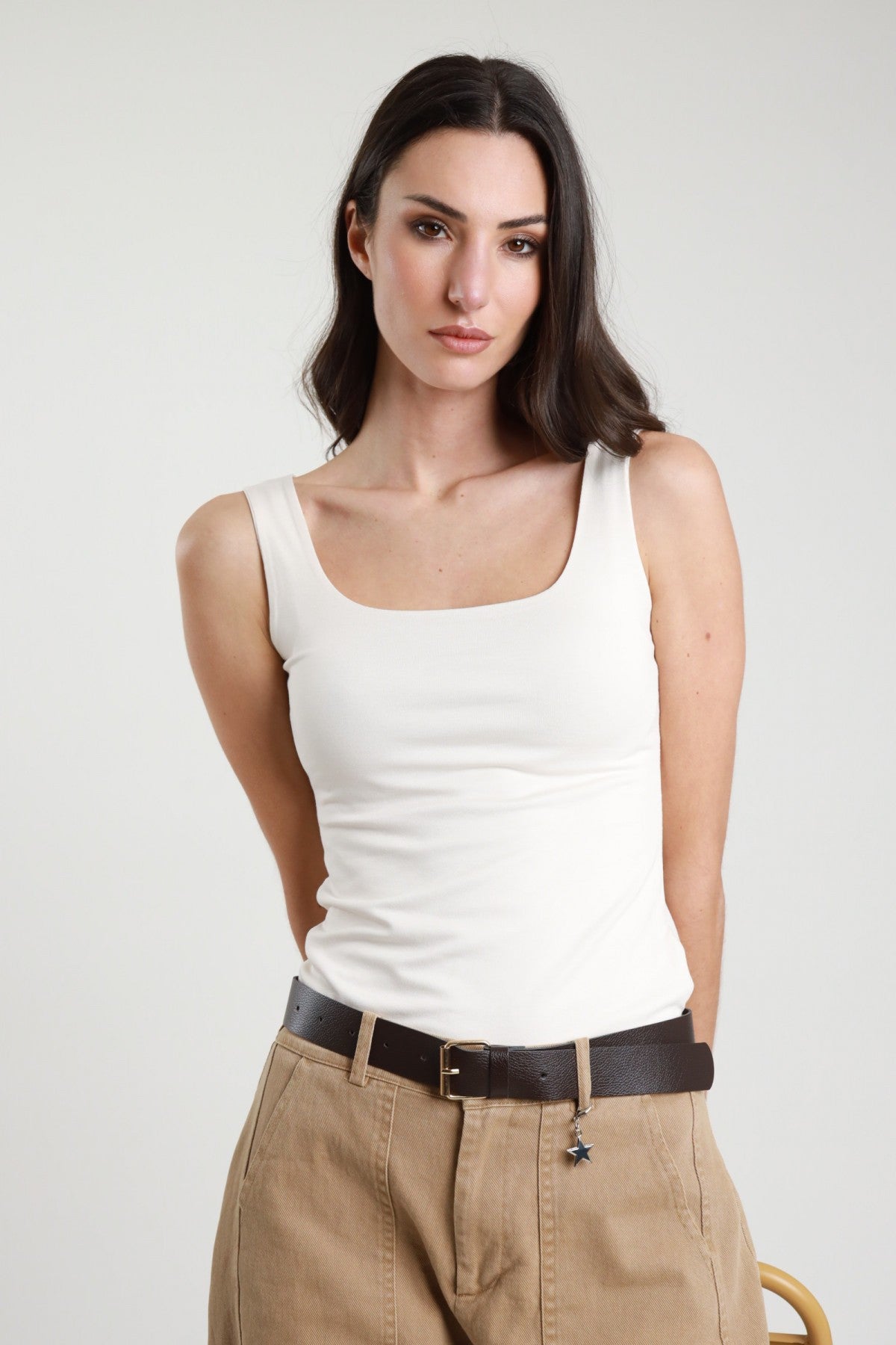 SUSY MIX - Canotta con scollo quadrato
