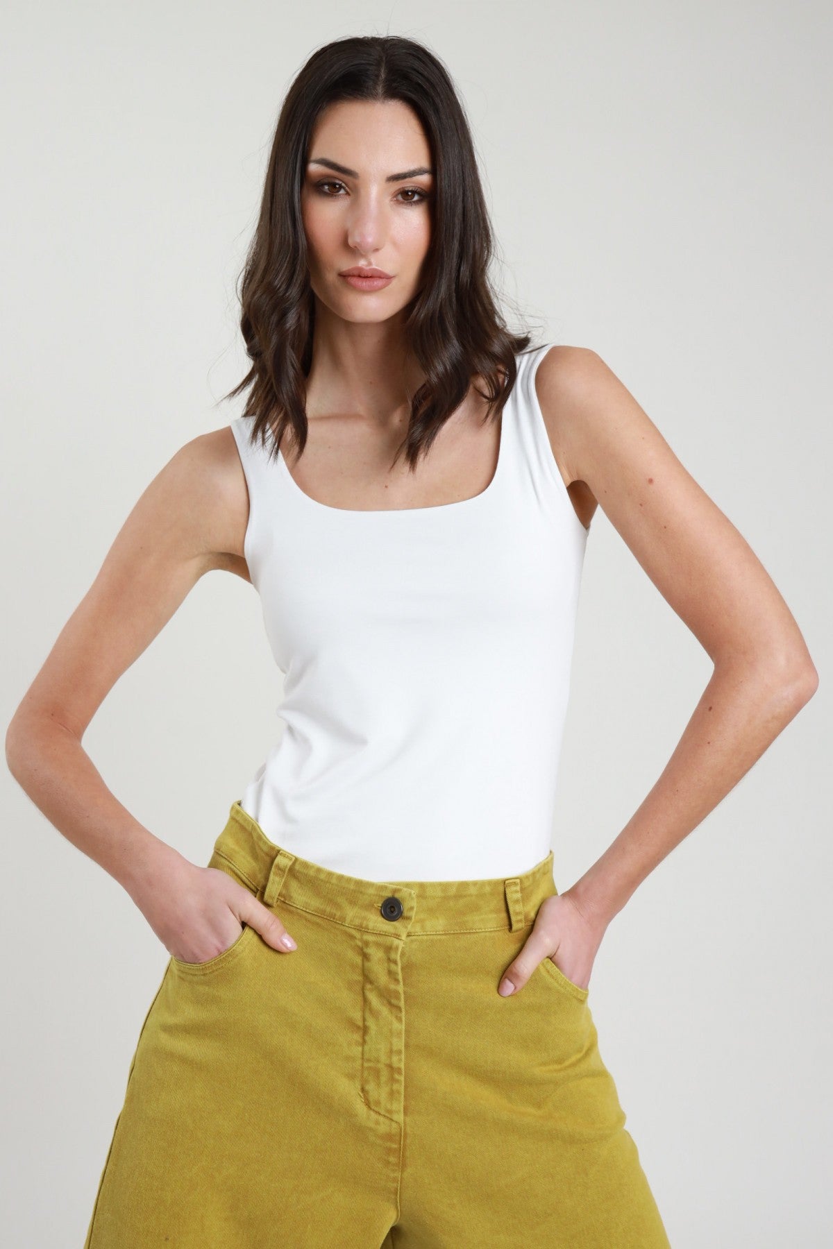 SUSY MIX - Canotta con scollo quadrato