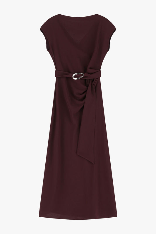 IMPERIAL - Vestito lungo con collo asimmetrico