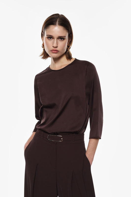 IMPERIAL - Top regular fit manica tre quarti girocollo