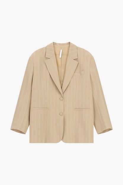 IMPERIAL - Blazer a righe con chiusura monopetto