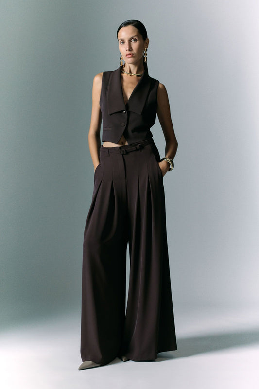 IMPERIAL - Pantaloni ampi con cintura regolabile