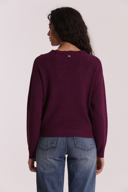 MIMI' MUA' - Maglia con bottoni gioiello