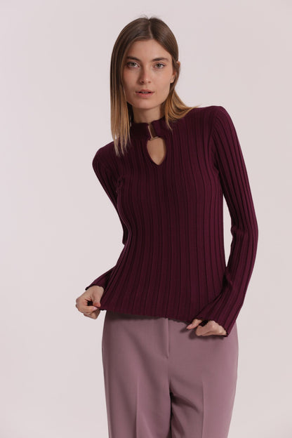 MIMI' MUA' - Maglia con scollo a goccia