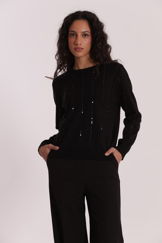MIMI' MUA' - Maglia con paillettes