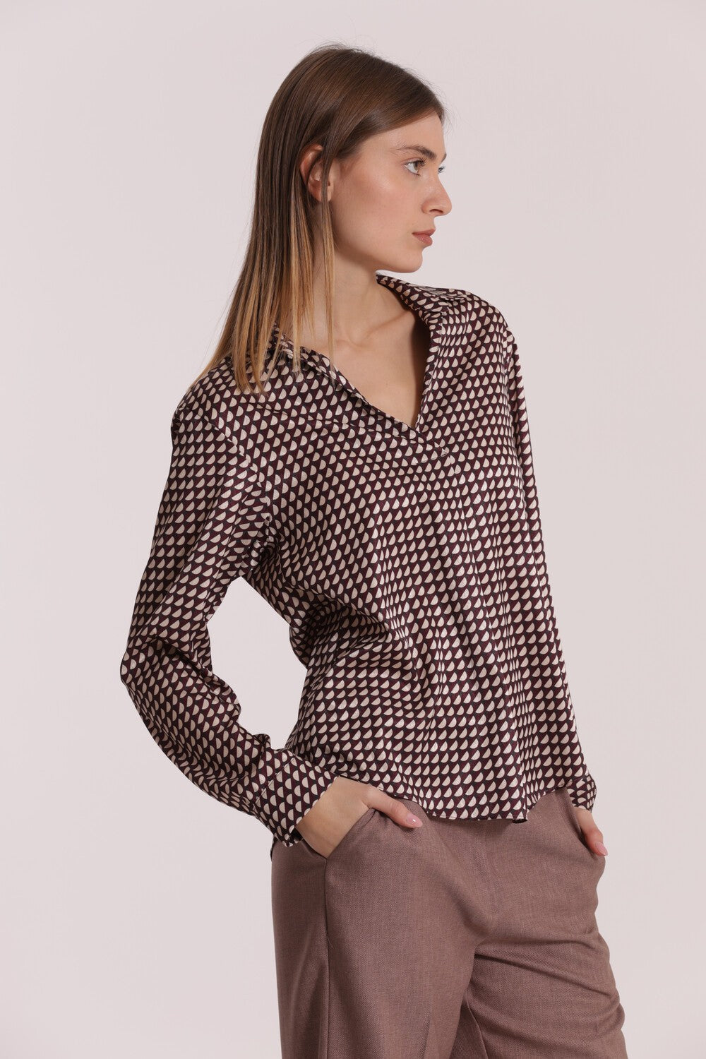 MIMI' MUA' - Blusa con scollo a V