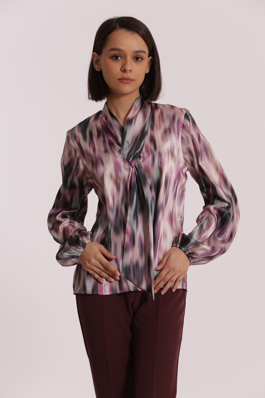 MIMI' MUA' - Blusa con cravattino
