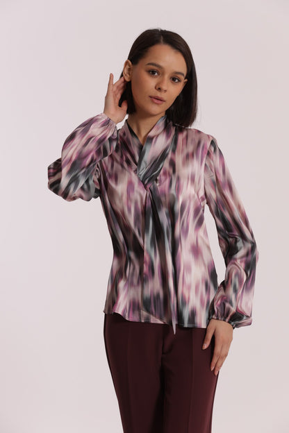 MIMI' MUA' - Blusa con cravattino