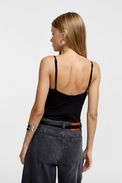 PLEASE - Body con scollo a cuore