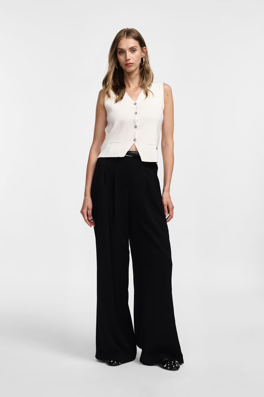 PLEASE - Pantaloni a gamba larga