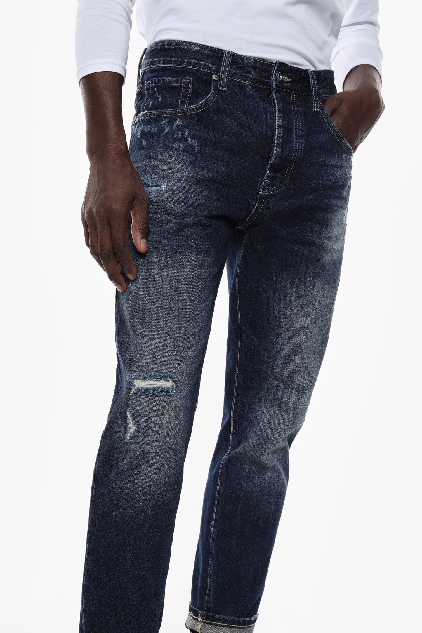 IMPERIAL - Jeans straight-leg con strappi