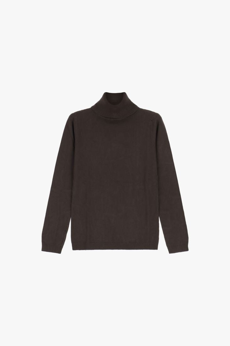 PLEASE - Maglione dolcevita regular-fit tinta unita