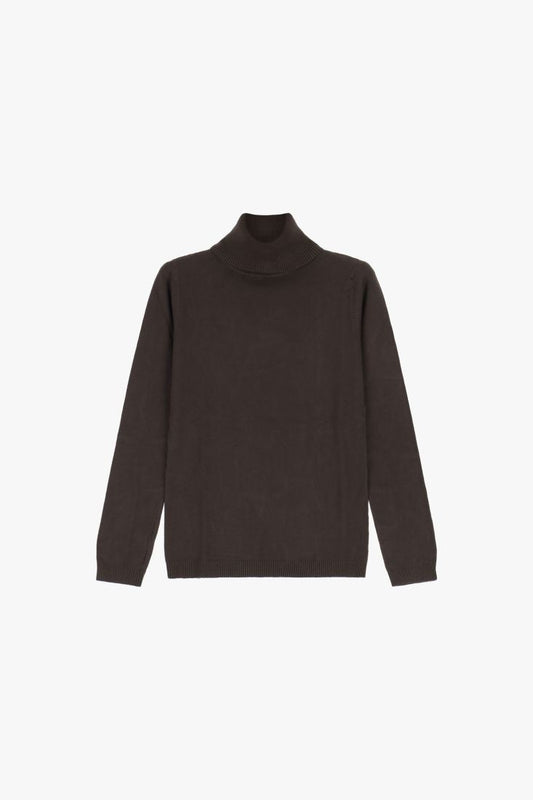 PLEASE - Maglione dolcevita regular-fit tinta unita